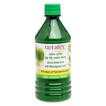 Amla-Aloe Vera with Wheatgrass Juice (500 ml) – Immunity, Digestion, and Heart Health Support